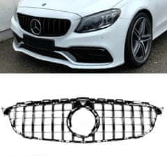 Mstyling Športna maska Mercedes C W205/S205 04/2018- GT Panamericana izgled Črna sijaj / Kamera