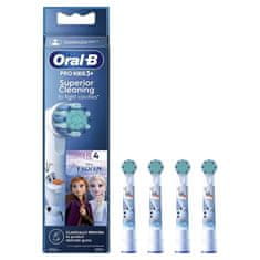 Braun Reservedne glave za zobno ščetko ORALB EB10s-4 Frozen, 4 kosa, bela, za optimalno čiščenje in dolgotrajno uporabo