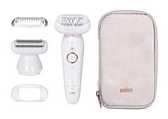 Braun Braun Silk-épil 9 9002 epilator z 40 pincetami, vodoodporen, LED zaslon, udoben ročaj, primeren za suho in mokro uporabo