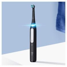 Braun Bralna zobna ščetka Braun Oral-B IO4 Matt Black/W z 4 načini in podporo mobilni aplikaciji, baterijska zgradba