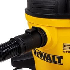 DeWalt Suhi/vesni sesalnik 23L AT-DXV23P-QT, tih delovanje, 800W, prenosljiv, črno-rumen, z HEPA filtrom in prostornino 23L