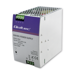 Qoltec Qoltec 50901 Industrijski DIN-rail napajalnik | 480W | 24V | 20A | Visoka učinkovitost in zaščita pred prenapolnjenjem