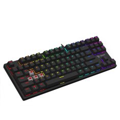 SAVIO Savio Tempest x2 RGB mehanična tipkovnica, Outemu RED, USB, QWERTY, za igralce, črna, 50 milijonov pritiskov tipk