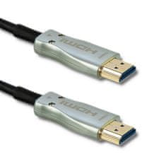 Qoltec Qoltec 50474 HDMI kabel v.2.0 A moški | A moški | AOC | 30m | Srebrna barva | Visoka kakovost povezave