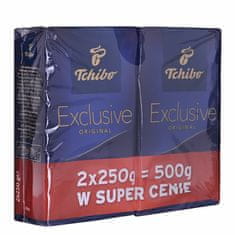 Tchibo TCHIBO Exclusive Mleta Kava 500g (2x250g) - Arabika in Robusta, Intenzivnost 4, Premium Okus