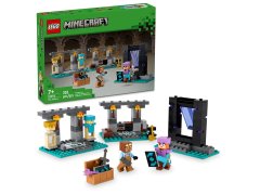 LEGO LEGO Minecraft 21252: Oborožnica - set z 203 elementi in 2 minifigurama, starost 7+, zunanja dimenzija 90x60 mm.