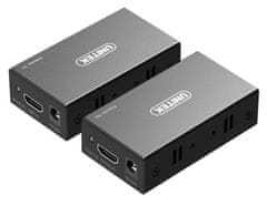 Unitek UNITEK HDMI podaljšek preko Ethernet-a, 60m, V100A, črn, Plug & Play, močan in enostaven za uporabo.