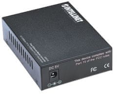 Intellinet Intellinet Hitri Ethernet Medijski Pretvornik, 10/100Base-Tx na 100Base-Fx (ST) Multi-Mode, 2 km, Črni