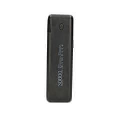 Extralink Extralink Powerbank EPB-124, 30000mAh, črna, hitro polnjenje, USB-C, do 5 naprav, z LED indikatorji, s flashlightom