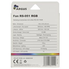 Inter-tech ARGUS RS-051 RGB 120mm ventilator