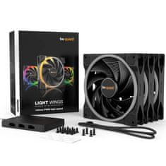 Be quiet! LIGHT WINGS (BL079) 140 mm 4-pin ARGB PWM 3x ventilatorji