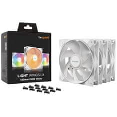 Be quiet! LIGHT WINGS LX (BL122) RGB 120mm 4-pin PWM 3x beli ventilator