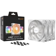 Be quiet! LIGHT WINGS LX High Speed (BL125) RGB 120mm 4-pin PWM 3x beli ventilator