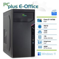 PCplus e-Office i7-14700 16GB 1TB NVMe SSD Windows 11 Home namizni računalnik