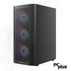 PCplus Storm i5-12400F 16GB 1TB NVMe SSD GeForce RTX 3060 OC 12GB RGB gaming namizni računalnik