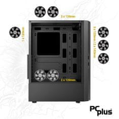 PCplus Storm i5-12400F 16GB 1TB NVMe SSD GeForce RTX 3060 OC 12GB RGB gaming namizni računalnik