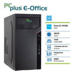 PCplus PCplus e-Office i3-14100 16GB 1TB NVMe SSD namizni računalnik