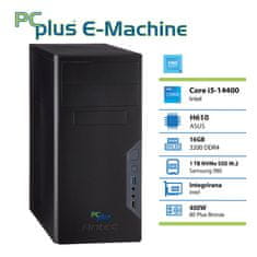 PCplus E-machine i5-14400 16GB 1TB NVMe SSD Windows 11 Pro namizni računalnik