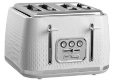 Morphy Richards Toaster Morphy Richards Verve, bel, 4 rezine, 1800 W, z odmrzovanjem, idealen za družine in hitro pripravo toast-a.