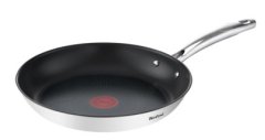 Tefal Tefal DUETTO+ G7320634 28 cm ponvajalna ponev iz nerjavečega jekla s Thermo-Spot tehnologijo in titanovo nedrsno prevleko