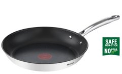 Tefal Tefal DUETTO+ G7320634 28 cm ponvajalna ponev iz nerjavečega jekla s Thermo-Spot tehnologijo in titanovo nedrsno prevleko