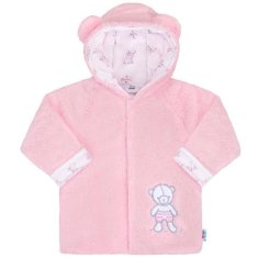 NEW BABY Zimski plašč Nice Bear pink - 74 (6-9m)