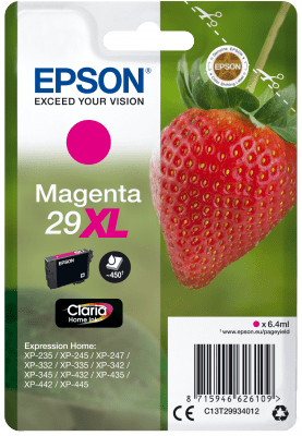 Epson enopakovno črnilo Magenta 29XL Claria Home C13T29934012