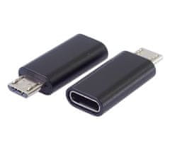 PremiumCord Adapter USB-C ženska - USB 2.0 Micro-B/male