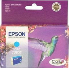 Epson R265/360,RX560 kartuša s črnilom cian barve (T0802) C13T08024011