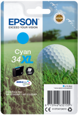 Epson Singlepack Cyan 34XL DURABrite Ultra črnilo C13T34724010