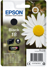 Epson enojni paket črnega črnila 18 Claria Home C13T18014012