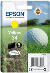 Epson kartuša T3464 rumena (golf žogica)