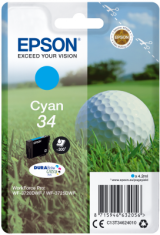 Epson Singlepack Cyan 34 DURABrite Ultra črnilo C13T34624010