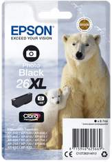 Epson enojno pakiranje črnega fotografskega črnila 26XL Claria Prem C13T26314012