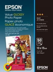 Epson Value Glossy Photo Paper 10x15cm 50 listov C13S400038