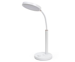 Platinet PDL806 namizna LED svetilka, upogljiva, 450 lumnov, nastavljiva barvna temperatura, 10W, USB Type-C, 100cm kabel, IP20, bela