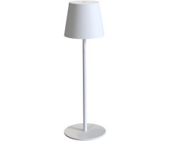 Platinet PTL44W brezžična namizna LED svetilka, do 400 lumnov, nastavljiva svetlost, nastavljiva barvna temperatura, 4000mAh polnilna baterija, IP44 odpornost, USB Type-C, 37x12cm, kovina, bela