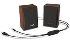 Genius SP-HF380/Stereo/3W/Brown