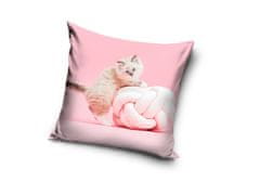 Carbotex CARBOTEX prevleka za vzglavnik 40/40cm PINK CAT, PNL213001