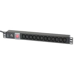 Techly Techly 19" Rack PDU z 12 VDE izhodi, C20 vtič, stikalo, 2m kabel, CE, RoHS, ISO 9001, notranja uporaba