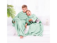 DecoKing DecoKing, Otroška TV odeja Lazy Kids 90x105 - svetlo zelena