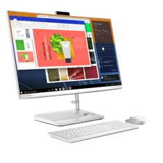 Lenovo IdeaCentre AIO 3 računalnik, R5 7430U, 68,58 cm (27), FHD, 16GB, SSD512GB, W11H, bel (F0FY00PTSC)
