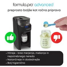 Baby Brezza Formula Pro Advanced Mixer aparat za pripravo adaptiranega mleka, črn (FRP0131)