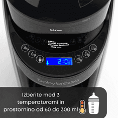 Baby Brezza Formula Pro Advanced Mixer aparat za pripravo adaptiranega mleka, črn (FRP0131)