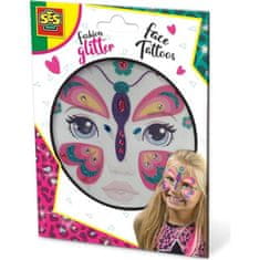 SES Glitter face tattoo / metulj