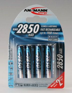 Ansmann baterija AA NiMH 2850 mAh (4 kosi)