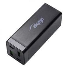 TRX Akyga AK-CH-17 Polnilec USB 220V/ 5-20V/ 65W/ 2x USB-C + 2x USB-A/ PD 3.0/ QC 4+/ AFC/ FCP/ SCP/ Apple 2.4A/ PPS/ ne