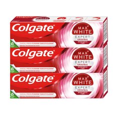 Colgate Max White Expert Original belilna zobna pasta 3 x 75 ml