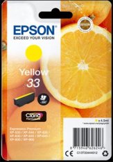 Epson enojni paket rumenega črnila 33 Claria Premium C13T33444012