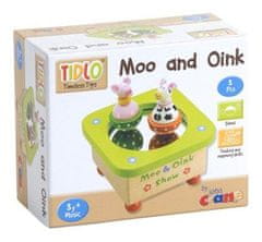 Tidlo Toy box krava in prašiček